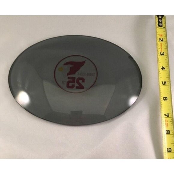 St Louis AZ Cardinals Collectible 25th Anniversary Plate Glass 8.25" x 6.25" - Picture 3 of 4